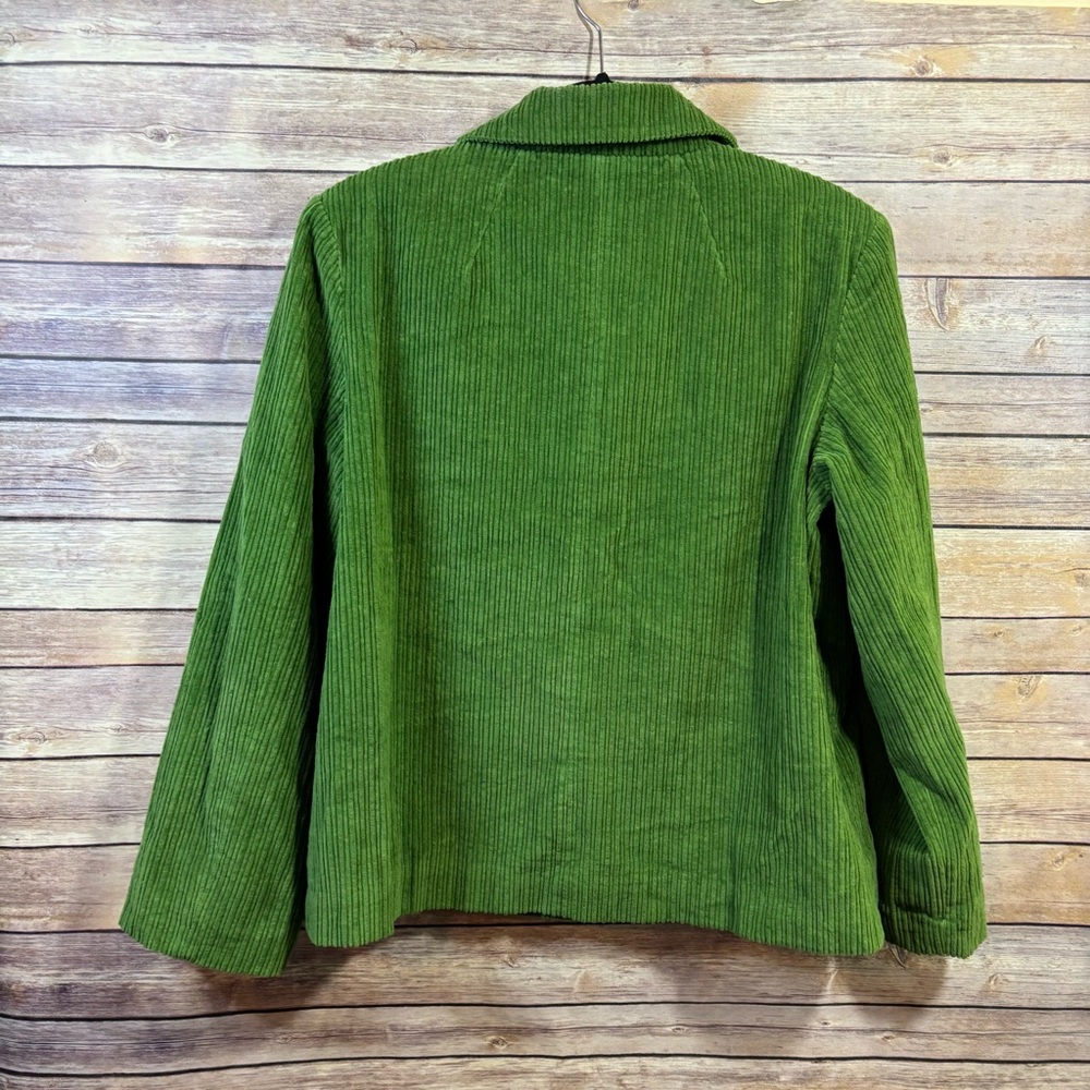 Ivy Jane Varying Wale Corduroy Green Jacket - Picture 6 of 6
